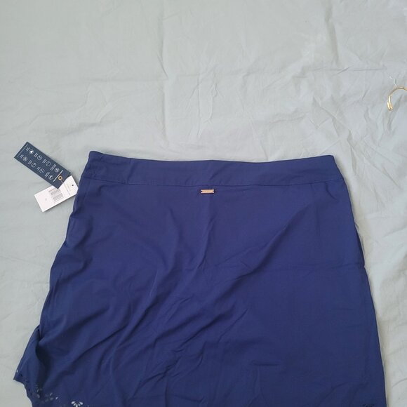 NEW CABANA LIFE Sport Navy Scallop Skort 15" - Picture 8 of 9